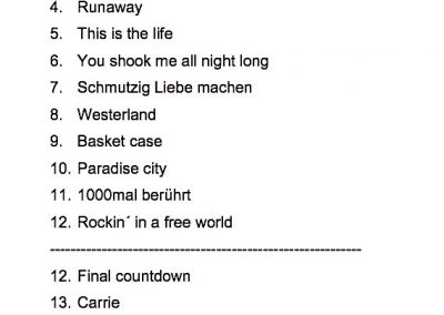Setlist-2010